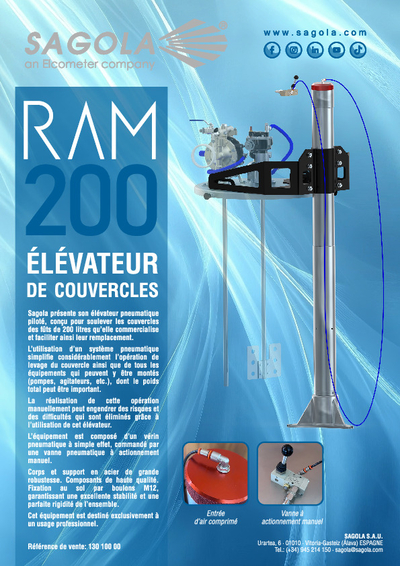 Élévateur de couvercles RAM 200