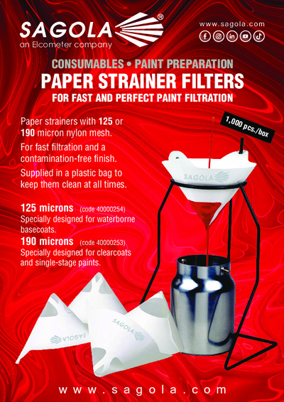 Paper paint strainers