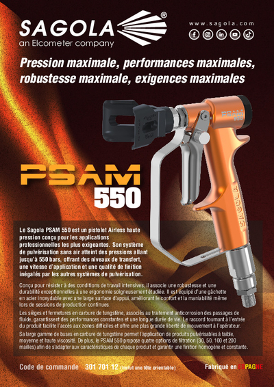 Pistolet Airless PSAM 550